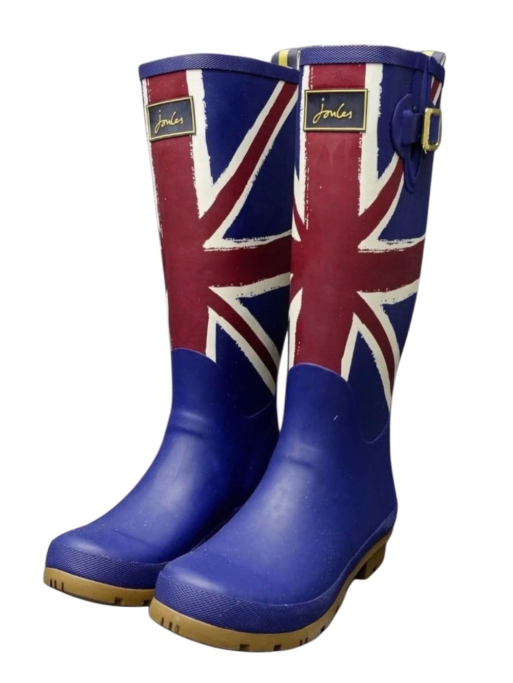 JOULES Women's Union Jack Tall Rain Boots Wellies Sz 7 EU 38 NWT